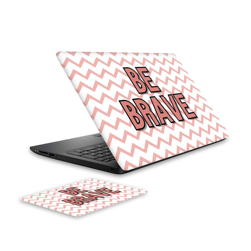 brave-laptop-skin-and-mouse-pad-combo WrapCart India