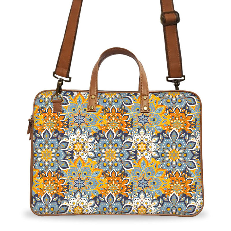 Flower Mandala Deluxe Laptop Bag