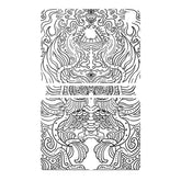 iPad Apple iPad Magic Keyboard Doodle Owl Skin