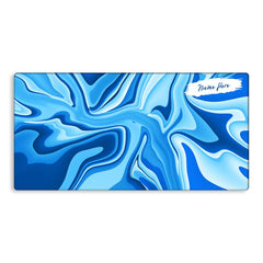 Blue Waves Custom Name TechMat - Extra Large Gaming Mouse Pad