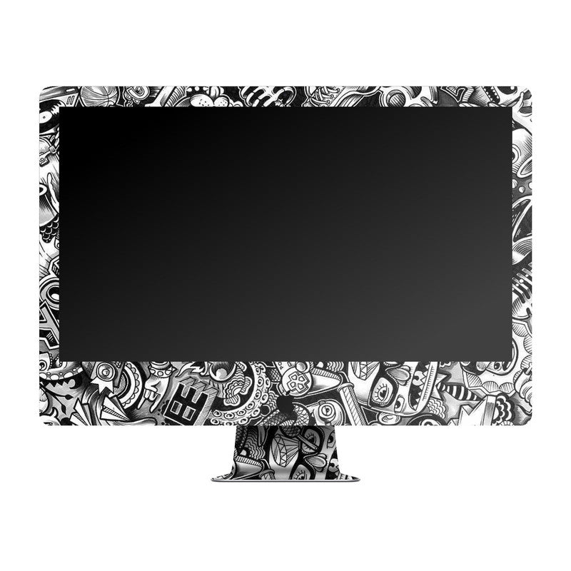 Grey Abstract Apple iMac Skin