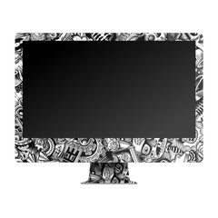 Grey Abstract Apple iMac Skin