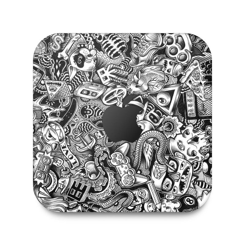 Grey Camo Apple Mac Mini Skin