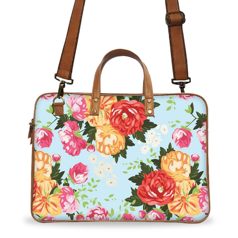 Floral Print 3 Deluxe Laptop Bag