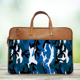 Dark Blue Camo Classic Laptop Bag