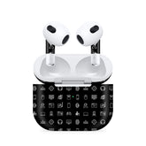 Airpods 3 Tech Icons Black