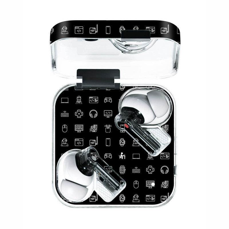 Nothing Ear Tech Icons Black Skin