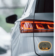 Mountains Are Calling Car Sticker