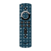 Tech Icons Blue Fire TV Stick Remote Skin