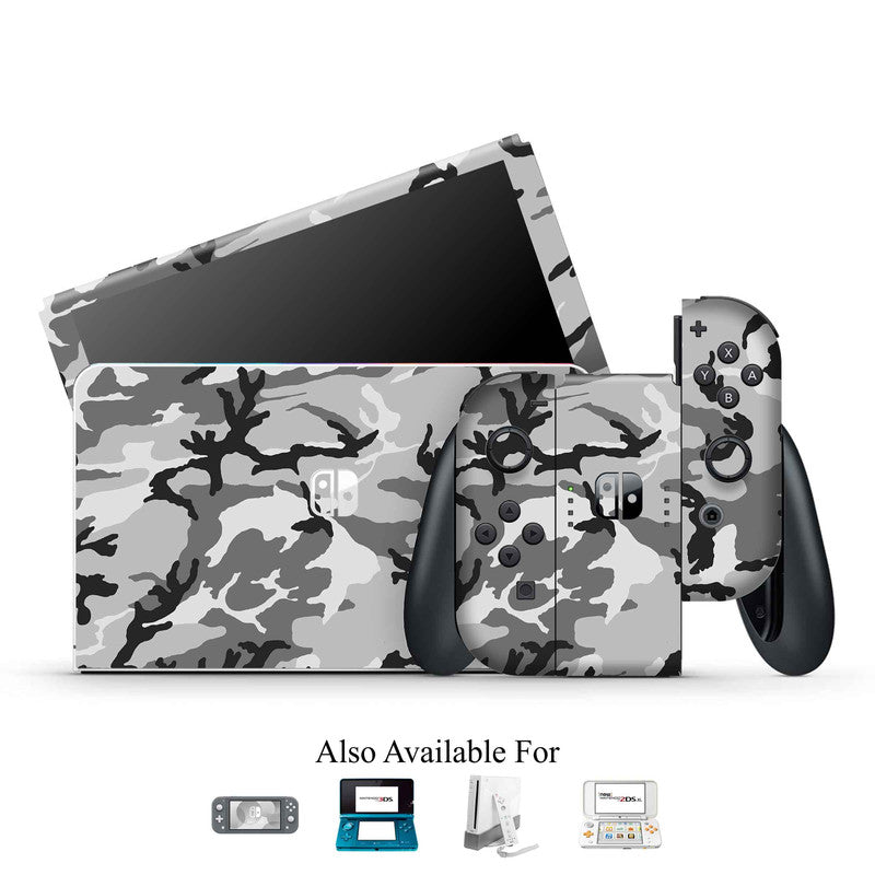 Grey Camo Nintendo Skin