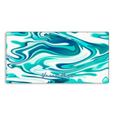 Green Coral Custom Name TechMat - Extra Large Mouse Pad