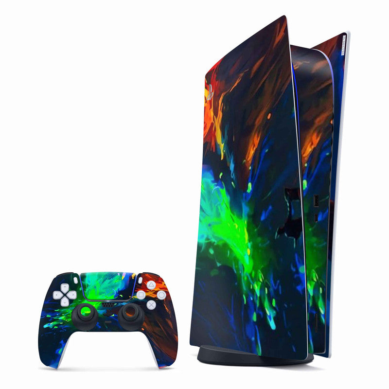 Color Splash 10 PlayStation Skin - Skins For PlayStation 5