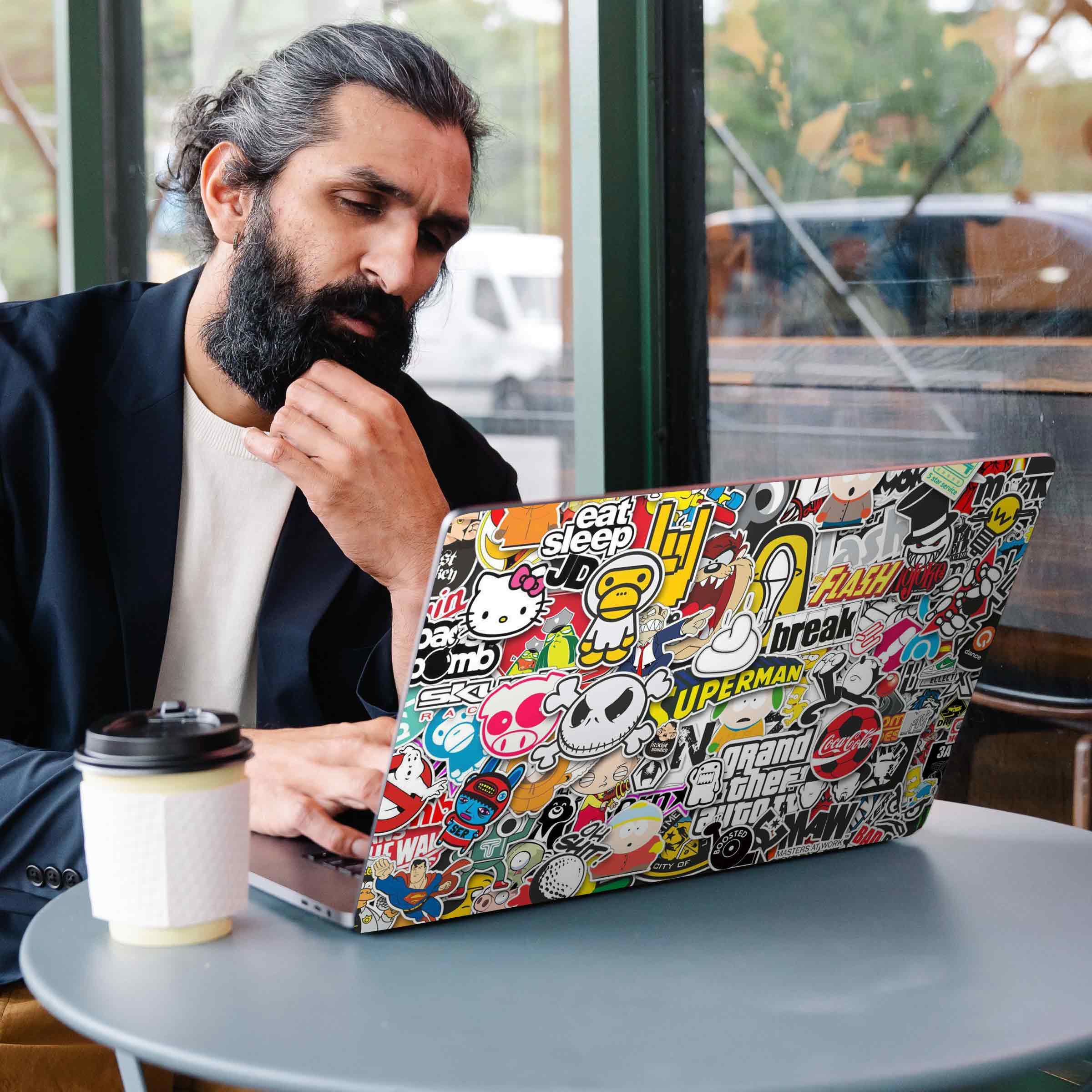 Laptop Skins & Wraps in India by WrapCart. Best quality 3M laptop stickers and wraps with perfect cutting