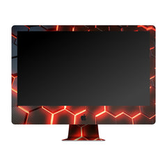 Matrix Orange Apple iMac Skin