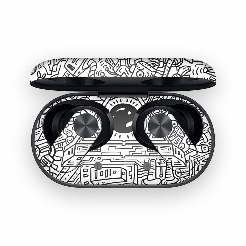 Robotic Doodle OnePlus Nord Buds 2 Skin