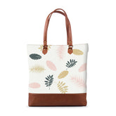 Leaves Abstract Tall Tote Bag