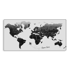 All Over The World Custom Name TechMat - Extra Large Mouse Pad