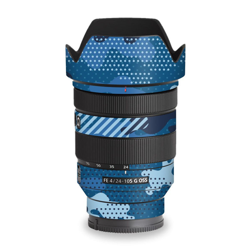 Military Blue Camo Lens Skins