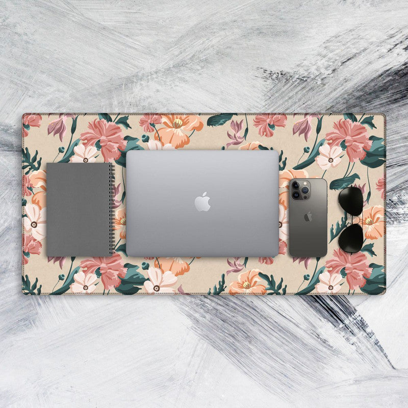 Blooming Flower 1 Tech Mat - Extra Large Office Desk Mouse Pad