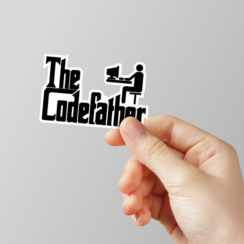 Code Father Laptop Sticker