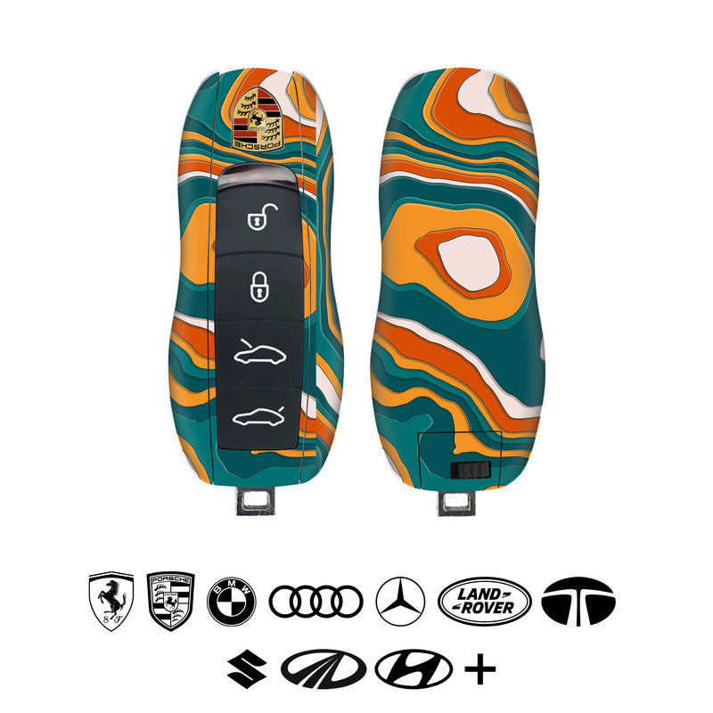 colourful-curvature-green-curve-car-key-skins