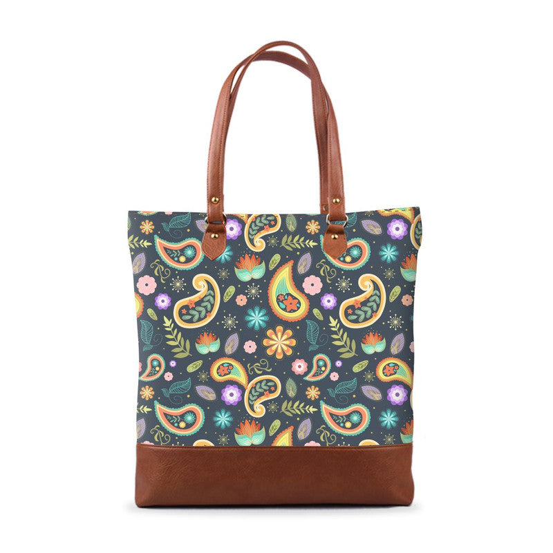 Paisley Tall Tote Bag