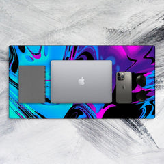 Blue Mercury Tech Mat - Big Mouse Pad For Gaming