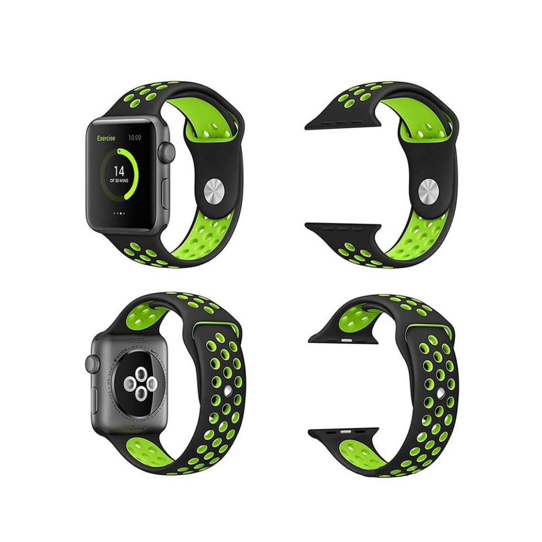 Metal & Silicon Apple Watch Strap 44 45 46 49 MM For iwatch