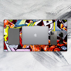 Underground Graffitti Tech Mat - Extra Large Office Desk Mouse Pad