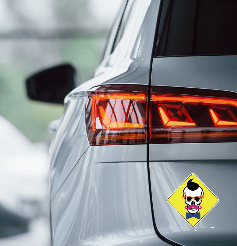 Tendy Skull Car Sticker