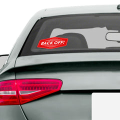 Back Off Car Sticker