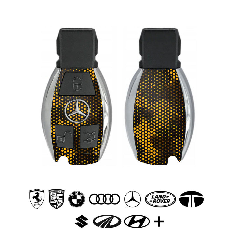 matrix-design-yellow-car-key-skins