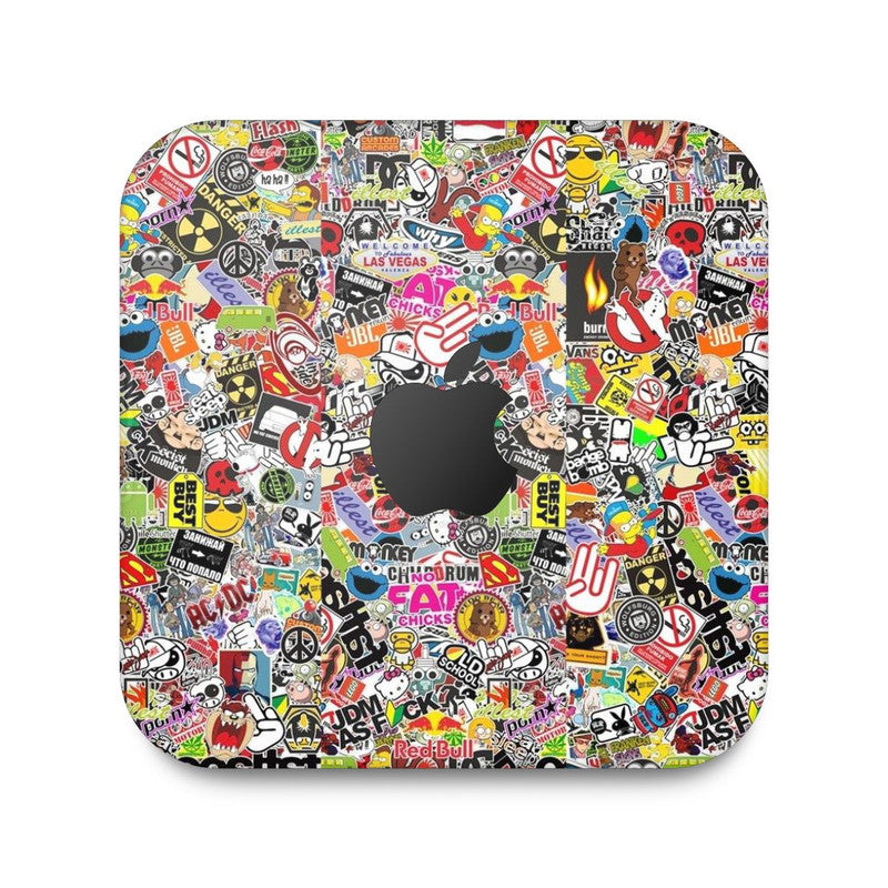 Sticker Bomb 4 Apple Mac Mini Skin