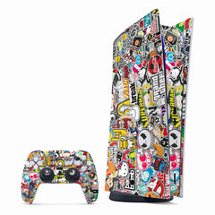 GTA Abstract PlayStation Skin - Skins For PlayStation 5 Slim