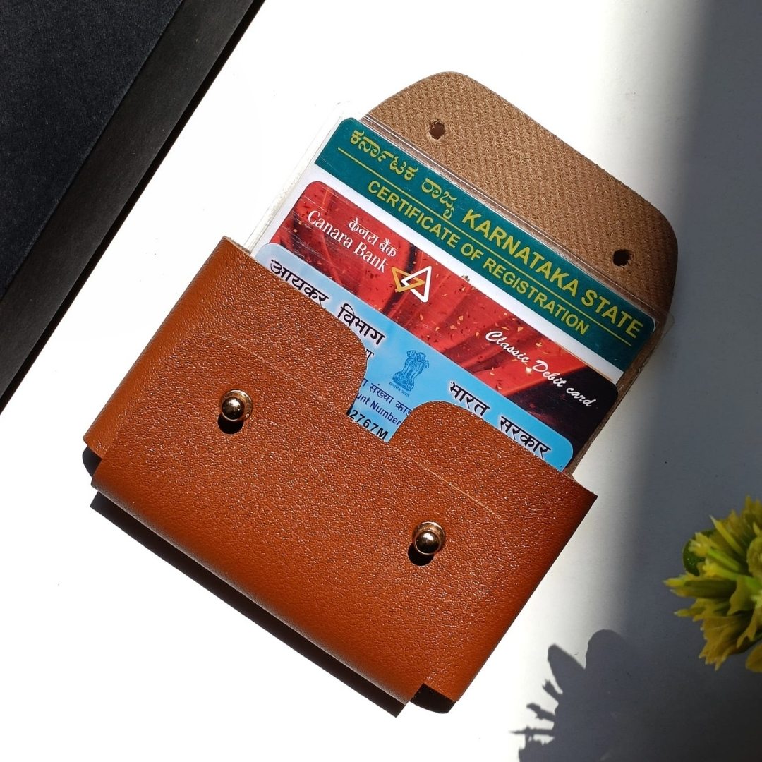 Visiting Card/Debit Card/Credit Card/Id Proofs Leather Organizer #1