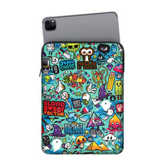 Blue Abstract iPad Sleeve