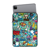 Blue Abstract Tab Sleeve