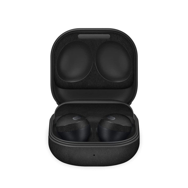 Black Leather Skin For Samsung Galaxy Buds Pro WrapCart Skins