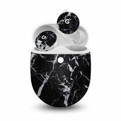 Black Marble Skin For Pixel Buds A-Series