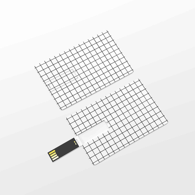 Squares White Pen Drive