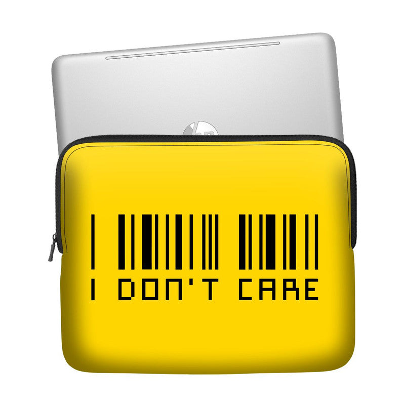I Don't Care Laptop Sleeve