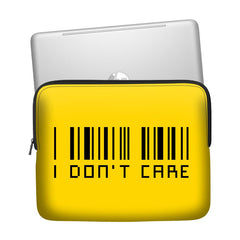 I Don't Care Laptop Sleeve