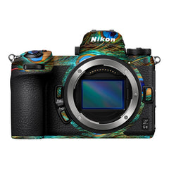 peacock-feathers-camera-skin