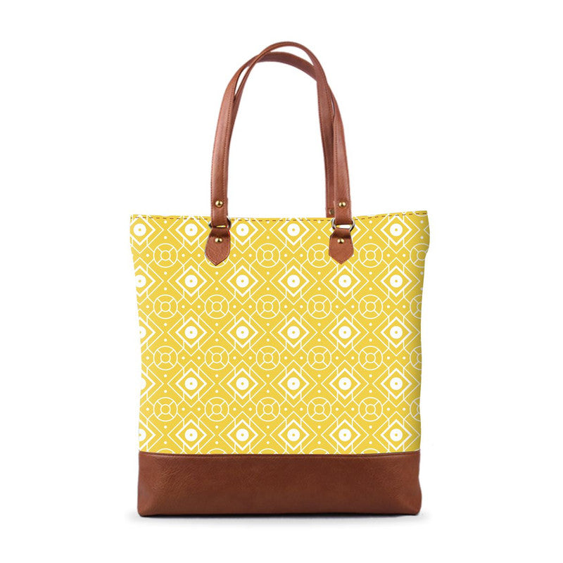 Sunshine Yellow Tall Tote Bag