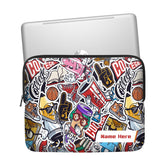 Cartoon Art Custom Name Laptop Sleeve