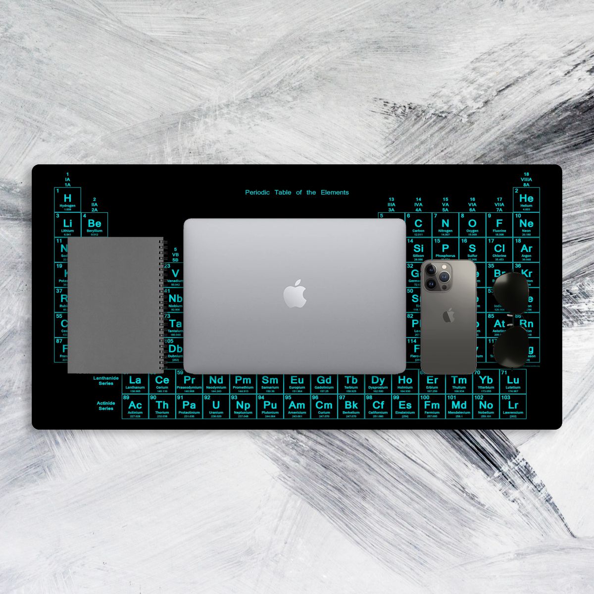 Periodic Table Designed Tech Mat - Extra Large Mouse Pad