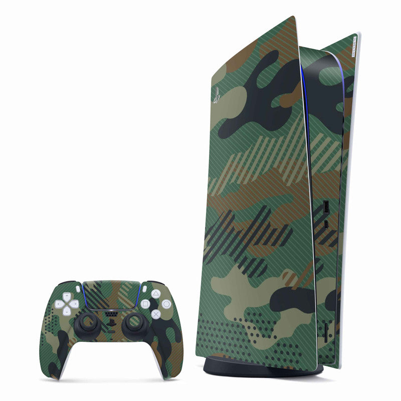 Military Green PlayStation Skin - Skins For PlayStation 5