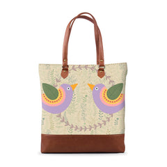 Tribal Birds Tall Tote Bag