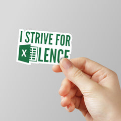 Excellence Laptop Sticker
