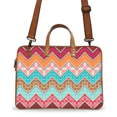 Waves Patterns Deluxe Laptop Bag
